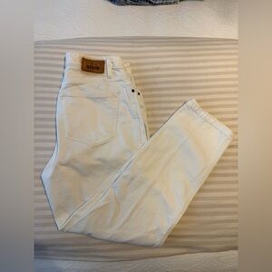 Sezane Women's Cream Straight Leg Jeans